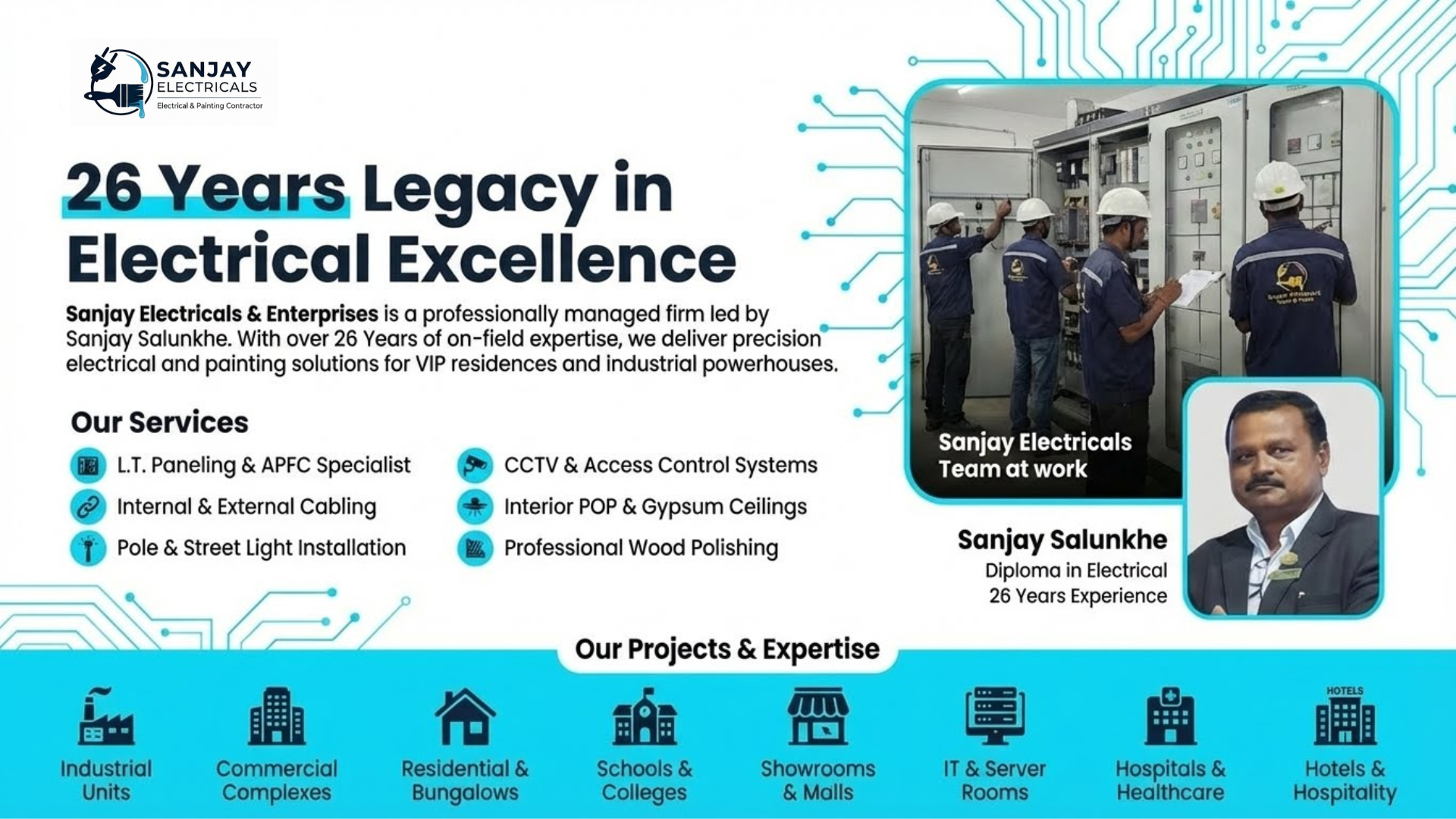 Sanjay Electricals - Firm Profile - 26 Years Legacy in Electrical Excellence