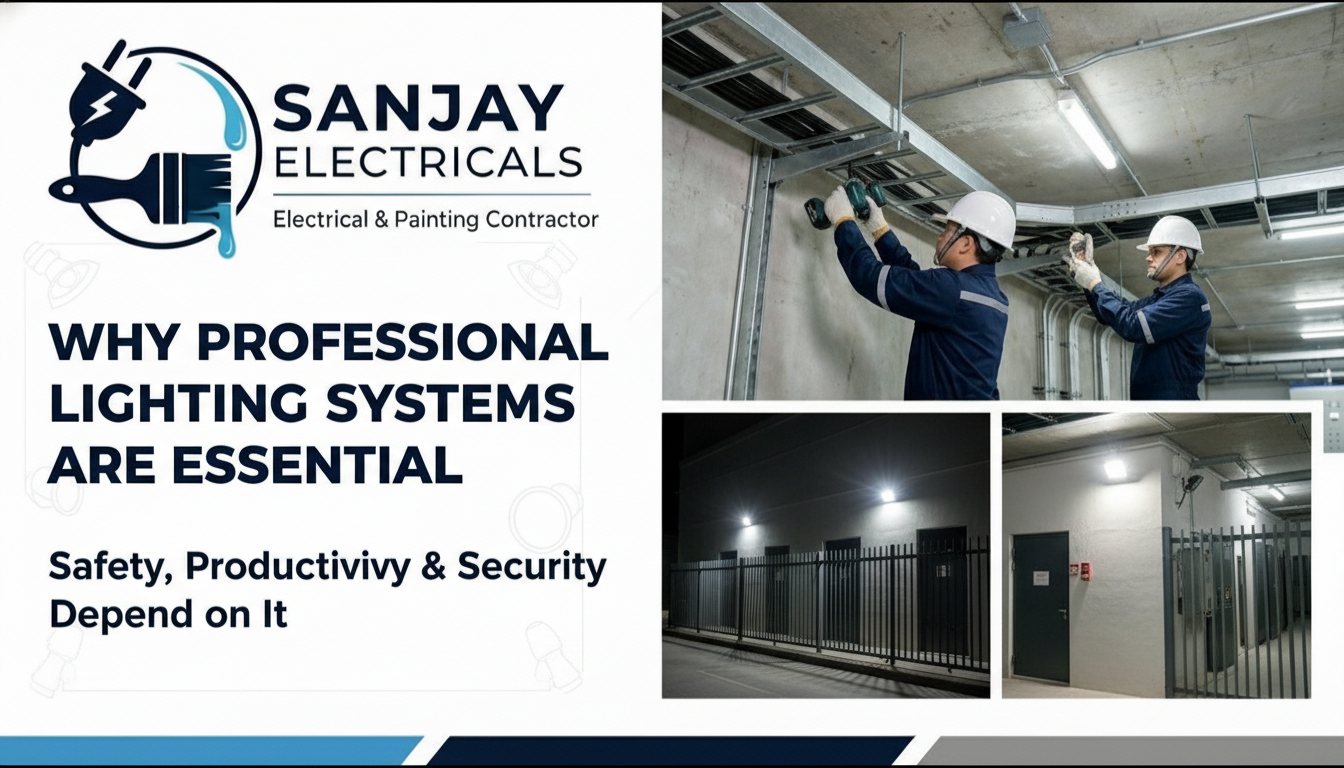 Why Professional Lighting Systems Are Essential: Safety, Productivity & Security Depend on It
